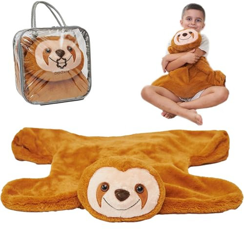 ODOXIA Sensorisches Kuscheltier für Kinder 2.3 KG | Plüsch Faultier für Entspannung & Konzentration | Weighted Lap Sloth | Vielseitiges Kuscheltier für Reisen, Schule & Zuhause