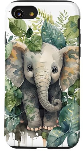 Elephant Safari Zoo Animal Mountain African Elephant Zoo Case for iPhone SE (2020) / 7 / 8