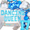 JeVenis Blaue Tanzende Königin 17 Geburtstag Deko Tanzende Königin 17 Party Dekorationen Mamma Mia Disco Geburtstag Party Decors 70er Jahre Disco Dekoration