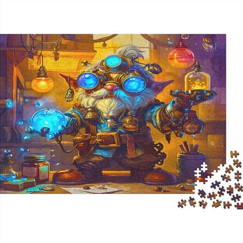 lihuogongsio Gnom-Alchemist Puzzle 1000 Puzzle Zaubertränke Erwachsene Impossible Puzzle Geschicklichkeitsspiel Für Die Ganze Familie Puzzle Erwachsene Premium Quality Farbig Spaß 1000pcs (75x50cm)