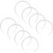 Vent Systems Lot de 8 supports muraux ronds en plastique de 150 mm de diamètre - Trous pré-percés - Support de conduit de ventilation rond - Pour chauffage, refroidissement, climatisation