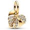 Amuefer Sparkling Monstera Leaf Charms für Armbänder 925 Sterling Silber mit Cubic Zirkonia Anhänger für Halsketten Geburtstag Weihnachten Schmuck Geschenke für Frauen