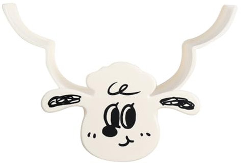 AVZYARDY Wandmontierter Papieraufbewahrung und Organizer, Schaf, 7 Rollen, freistehender Badezimmer-Toilettenpapier-Organizer, Badezimmer-Dekor, Taschentuch-Regal, Badezimmer-dekorative Hard