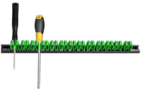 Wall Mounted Screwdriver Organizer - Wall Mounted Tool Rack for Workshop | Space Saving Tool Organizer, Hand Tool Storage Rack for Screwdriver Tweezers