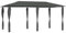 PURADAY Tonnelle avec cache-poteaux, 3 x 6 x 2,6 m, anthracite, 160 g/m², tonnelle de jardin, pergola, auvent, activités de plein air