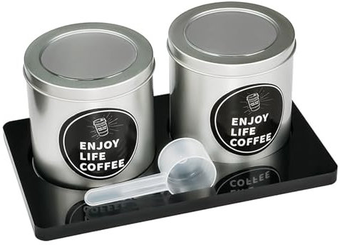 KUAIYIJU Juego de botes de cocina, frasco de almacenamiento de alimentos, tarro de almacenamiento de botellas para café