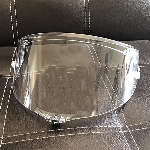 Motociclo Lente for visiera del casco, compatibile con AGV PI-STA GP RR Corsa R GPR 70th Anniversary Anti-esplosione Protezione UV Casco da moto Visiera parasole Occhiali Lente (oro)(Clear)