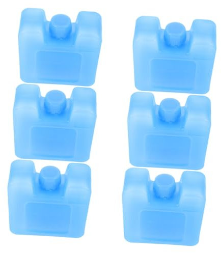 UKCOCO 6pcs Air Conditioning Fan Ice Blocks Refillable Freezer Ice Packs for Cooler Reusable Cooler Portable Small Refrigerator