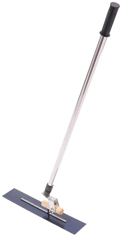 Concrete Smoothing Finishing Trowel with Long Extendable Rod for Floor Wall Construction Projects Enhancing Work Efficiency and Reducing Strain