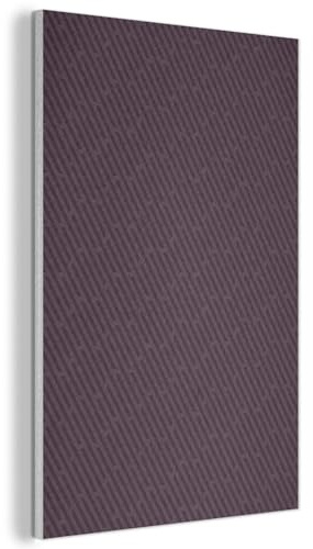 MuchoWow© Akustikpaneele 60x90 cm Filz Deko Schlafzimmer Aesthetic Wandpaneele Wohnzimmer Schallpaneel Design Geschenk Living Room Decoration Dunkel - Lila - Muster - Streifen