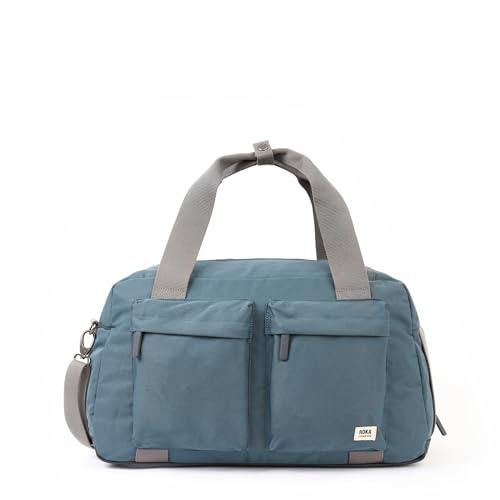 ROKA London Gatwick Medium Recyled Canvas Holdall (Airforce)
