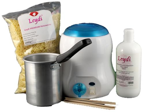 Leydi PROFI Heisswaxset Premium Honig - Brazilian Waxing Komplettset für Prof...