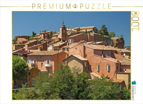CALVENDO Puzzle Roussillon – die Ockerstadt der Provence | 1000 Teile Lege-Größe 64 x 48 cm Foto-Puzzle für glückliche Stunden