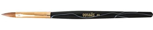 99nails Acryl Pinsel Kolinsky Rund No. 8 Gel Modelage Nageldesign Acryl Rotmarderhaar Nailart Gel Pinsel UV Gel