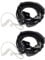 Retevis Walkie Talkie Headset with Throat Mic,Covert Acoustic Tube Retractable Throat Earpiece Compatible with Two Way Radio RT24 RT27 RT619 RT617 RT622 Baofeng UV5R for Airsoft, Riding(2 Pcs)