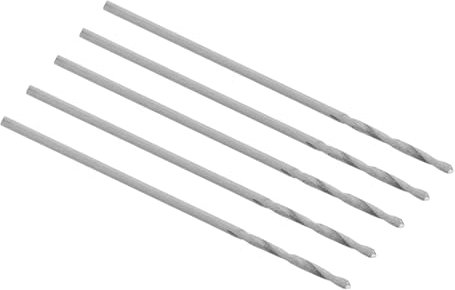 ENT 50020 HSS-G Premium: Brocas para madera en pack de 5 piezas de 2 mm de diámetro, 21 mm de longitud útil y 48 mm de longitud total