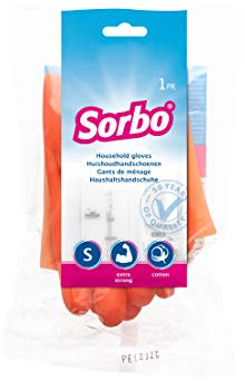 Sorbo Extra Tough Rubber Gloves with Comfort Grip, Ideal for heavy Cleaning tasks in the Home and Garden, Ideal for Cleaning Drains