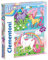 Clementoni - 24754 - Supercolor Unicorn Brilliant - 2 x 20 Pieces Jigsaw Puzzle for children