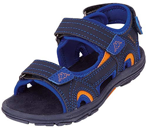 Kappa Early II Kids, Sandales Bride Cheville Mixte Enfant Bleu (Navy/Orange 6744) 33 EU
