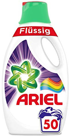 Ariel Waschmittel Flüssig, Flüssigwaschmittel Color, Color Waschmittel, Farbschutz, 100 Waschladungen (2 x 2.75 L)
