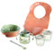 Tommee Tippee First Tastes Weaning Starter Kit, 4+ months, Toddler Feeding Bowls and Spoons, Roll ‘n’ Go Bib, 100% Leak-proof Weaning Sippy Cup and Food Storage Pots