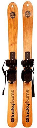 FACAI Schlitten Zum Hinstellen,Schlitten Holz Deko Groß,original-snowboardschlitten Aus Holz Mit Doppelbrett Aus Holz,110CMdoubleboard