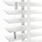 Optimal Products Faux Wood Window Venetian Blinds Blind With Tape 50mm Slats White Grey TRIMMABLE Fittings Included Luxury Look (White, 75 x 150 cm)