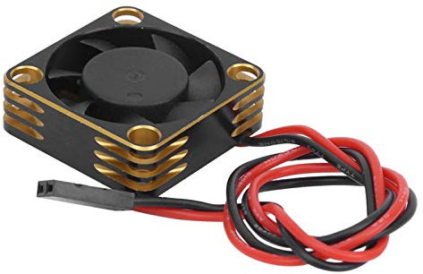 30x30mm Ventilateur de Refroidissement en Aluminium RC Ventilateur de Refroidissement avec Trois Couleurs(Golden)