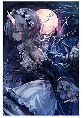 Anime-Poster Re Zero Rem 11, Leinwand-Poster, Wandkunst, Deko, Bild, Gemälde für Wohnzimmer, Schlafzimmer, Dekoration, 50 x 75 cm, ohne Rahmen