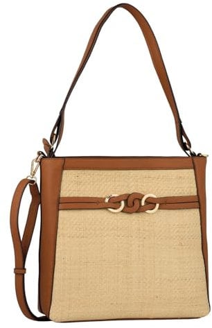 Gabor bags CLARINA Damen Schultertasche one size, mixed cognac, 32x10x30