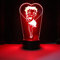 Wolobox LED-Lampe Betty Boop Farbwechsel USB Nachtlicht und Dekoration