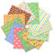 Oster Stoffe Zum Nähen 12 Stück,Easter Fabric Patchwork Stoffe Paket 40 x 50 CM/16 x 20 Zoll,Küken Häschen Osterei Baumwollstoff für Ostern Frühling Basteln Nähen Home Party Dekor