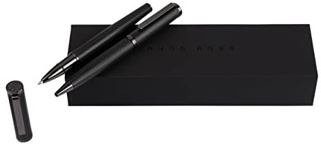 Hugo Boss Hpbr106d Ensemble de stylos à bille et stylo roller à chevrons