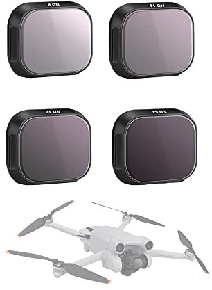 Fututech ND-Objektivfilter-Set für DJI Mini 3 Pro, hohe Übertragung, mehrschichtige Beschichtung, Anti-Kratzer, Ölfilter, Zubehör Drohne (ND-Set)