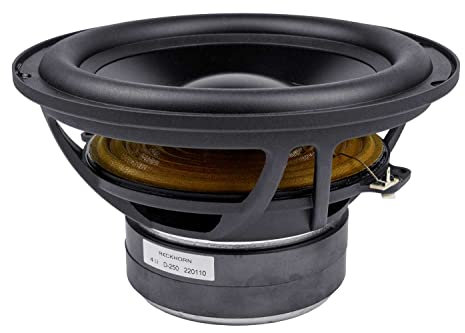 Reckhorn D-250 Subwoofer Chassis Bass Einbau Lautsprecher 25cm / 150 Watt rms