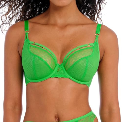 Temptress Plunge Bra Poison Green Green 36D