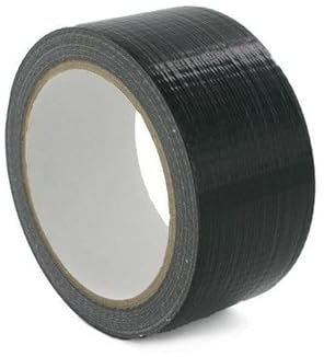 OPIROS Nastro Telato Americano Universale 50 mm x 25 metri Impermeabile Isolante Aderente Multi Superficie Resistente Rinforzato Prodotto Multiuso Riparazioni Fai Da Te (Nero)