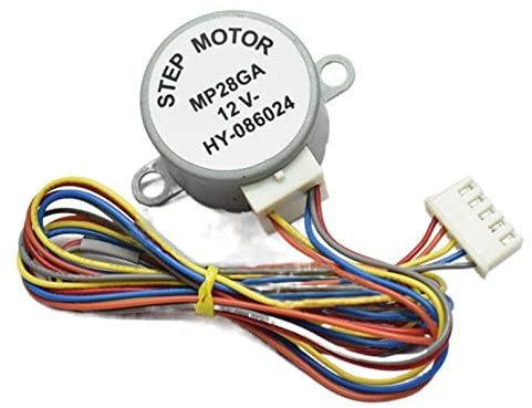 turntable variable MP28GA Motor, Air Conditioner Motor, Wind Guide Motor, Sweeping Wind Motor, 28BYJ48 Synchronous Motor, Flat Shaft 12V DC Motor synchronous blinds (Color : 42mm line motor)