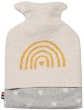 David Fussenegger Wärmflasche Juwel 'Regenbogen' 0,8 L 18 x 28 cm Filz - Grau