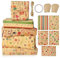 OFFCUP Kraft Geschenkpapier Geburtstag, 5pcs Geschenkpapier Kraft, braunes gefaltetes Papier mit Jutesaiten Enthält 10 Geschenkanhänger und 1 Rolle doppelseitiges Klebeband （Notiz）