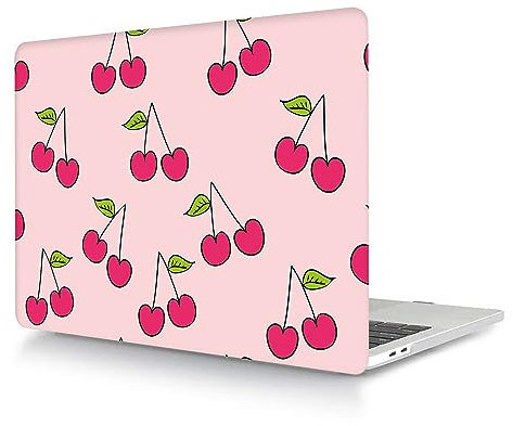 Coque Compatible avec Macbook Air 13 Pouces Modèle A2337 M1 A2179 A1932 2020 2019 2018 avec Retina Display Touch ID, Plastique Case Rigide Housse Étui, Rose Cerise