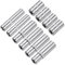 QUARKZMAN 10Pcs Douille à Six Pans Creux Peu Profonde 1/4 Entraînement 4Pcs Douille Peu Profonde de 10 mm 4Pcs Douille Profonde de 10 mm 2Pcs Douille Profonde 8 mm en Acier Cr-V Métrique
