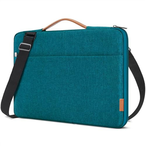 DOMISO 16 pollici Custodia Borsa Impermeabile Notebook Portatile Borsa Sleeve Custodia PC Portatile Compatibile con 16 Dell/HP Pavilion Envy/ThinkPad IdeaPad/ASUS Vivobook,Turchese