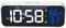 OWYELO Wecker Digital, LED Digitaluhr mit Temperaturanzeige Tragbarer Spiegelalarm Tischuhr mit 2 Alarmen 18 Alarmtöne, Alarm Clock mit Snooze, 12/24 Stunden, USB Wiederaufladbar, Weiß