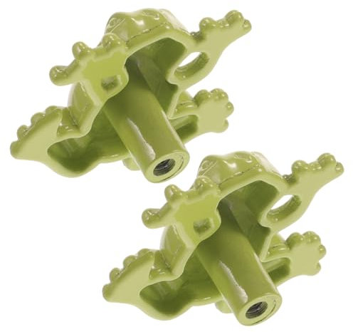 Hoement 2 Stk Kinderzimmer griff kommode knöpfe cabinet handles schranktürgriff Kommodenknopf Schubladenknopf Schubladengriff Einlochknopf für Schublade Einloch-Kommode Knopf Zinklegierung