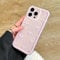 EYZUTAK Case for iPhone 16 Pro, Clear Cute Ribbon Bowknot Pattern Aesthetic Transparent Phone Case Raised Camera Protection Stylish Slim Soft Durable TPU Protective Cover for Women Girls - Pink
