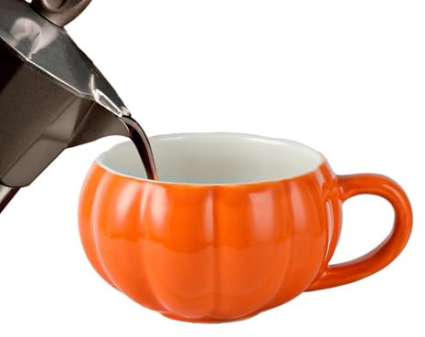Tazza Con Zucca Di Halloween | Tazza Da Caffè Alla Zucca | Tazza In Ceramica A Forma Di Zucca | Tazza Di Zucca Carina In Ceramica | Tazze Autunnali Con Zucca Per Tè, Latte, Caffè
