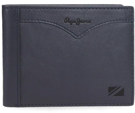 Pepe Jeans Joumma Bags Geldbörse mit Geldbörse, Blau, 12,5 x 9,5 x 1 cm, Leder, blau, Talla única, Brieftasche mit Geldbörse