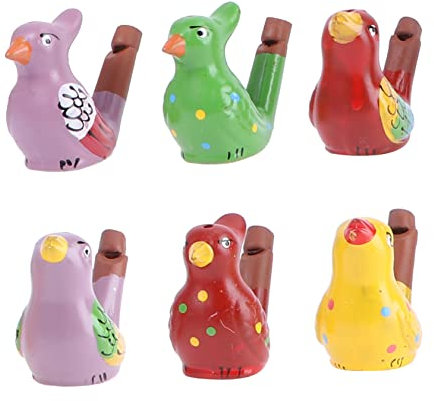 ifundom 6st Unverwechselbares Tourismushandwerk Oiseaux Badezeit Pfeifenspielzeug Für Wasservögel Krocket Vogel Trällerer Elster Spielzeug Mit Musikpfeife Tierpfeife Whistke