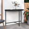 LLEZKBR Furniture Select-Gartentisch schwarz 100x50x75cm Polyrattan